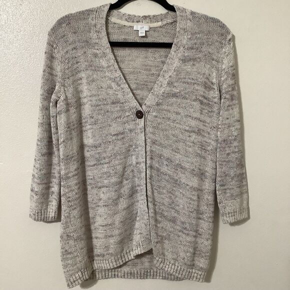 J Jill Cottagecore Hobbit Multicolor Knit Granny Grandpacore Cardigan Small - Picture 1 of 12
